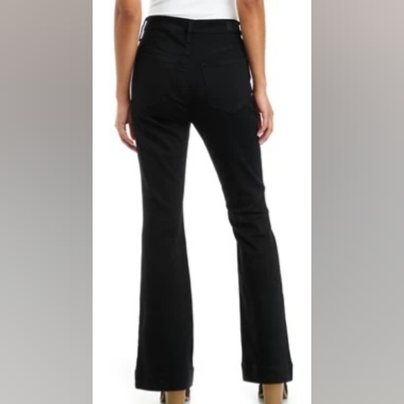Crown & Ivy Women's Flare Denim Jeans in Size 8, True Black - Picture 6 of 12